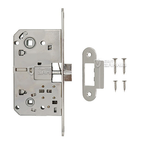 Механізм замка GAVROCHE GR90 WC (BS50*90мм) метал.язичок CP хром - Фото №4