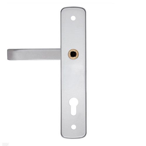 Ручки на планке с протектором ROSTEX Astra R 90мм (38-55мм) фиксированная-нажимная нерж. сталь матовая - Фото №2