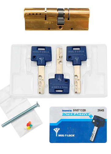 Циліндр MUL-T-LOCK MTL600/Interactive+ 115 (50*65) латунь - Фото №4