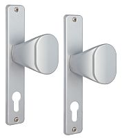 Ручки на планці ROSTEX 804 fix-fix 72мм  хром сатин