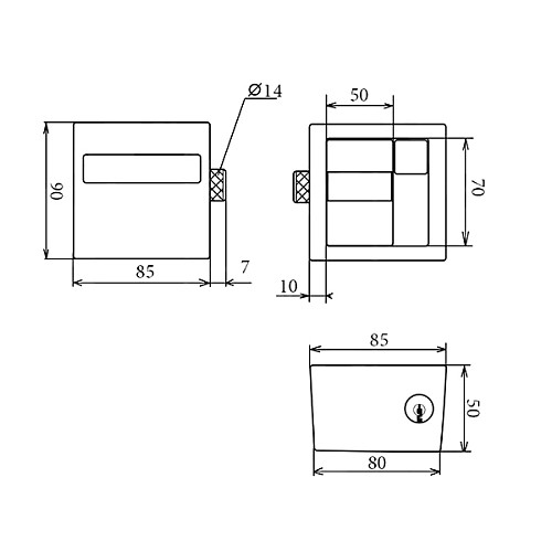 Замок навісний АРІКО ВС-5 (3 ключа) - Фото №7