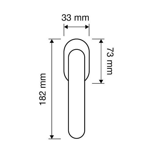 Ручка віконна LINEA CALI Ibis хром матовий - Фото №2
