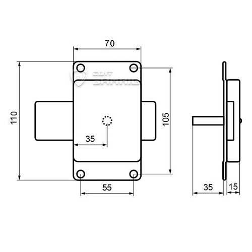 Замок накладной PIOMAR - Фото №6