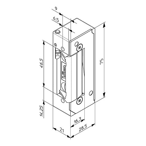 Електрозащіпка VIRO 7756.70 НЗ-Е (без живлення замкнена) - Фото №5