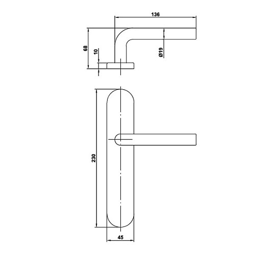 Ручки на планке AMIG мод.4РX глухая нержавеющая сталь - Фото №3