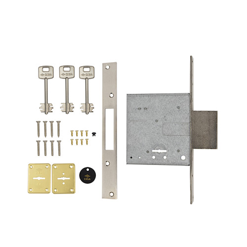 Механізм замка CISA 57010 (BS52мм) хром матовий - Фото №6