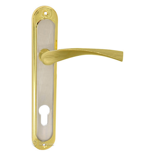 Ручки на планке IMPERIAL Bravo 85C SN/GP сатин/золото - Фото №3