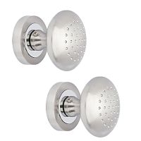 Ручки кноб SIBA K02 поворотная матовый хром/хром