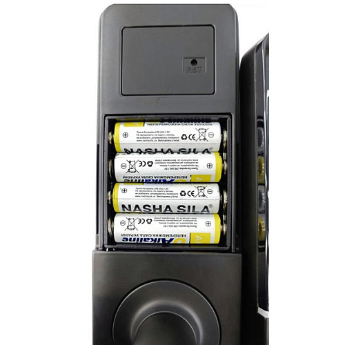 Розумний замок PES Mops накладний чорний - Фото №3