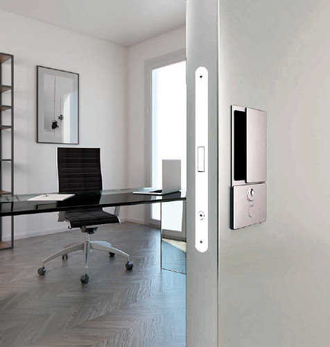 Механізм замка AGB Mediana Polaris Wave PZ магніт (BS50,5мм) білий матовий - Фото №2