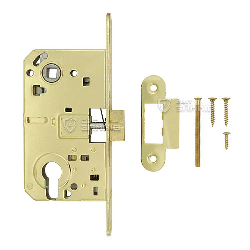 Механизм замка GAVROCHE GR85 PZ (BS50*85мм) метал.язичок PB золото - Фото №4