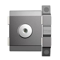 Замок накладной GERDA TYTAN ZK (BS50мм) графит 4 ключа