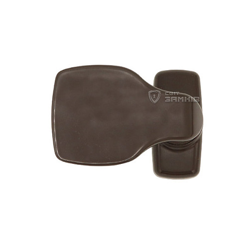 Ручки на розеті MEDOS Merkury натискна-фіксована коричнева - Фото №7