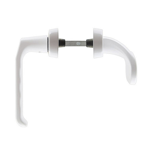 Ручки на планці ROSTEX Profile Z 92мм (58-61мм) фіксована-нажимна білий - Фото №4