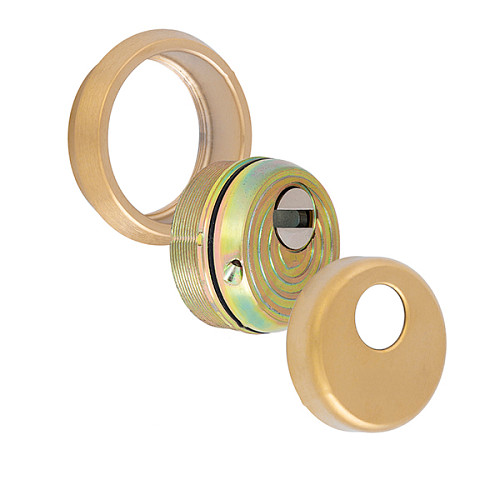 Протектор DISEC MONOLITO MILANO KRIPTON BKS260 25мм латунь PVD - Фото №3