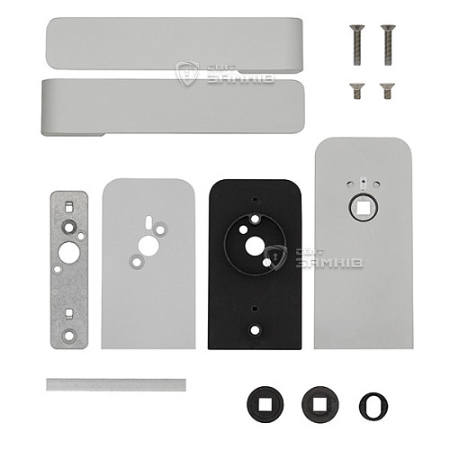 Ручка-заскочка WALA H4S32/SM1OM1 для скляних дверей магнітна срібний - Фото №5