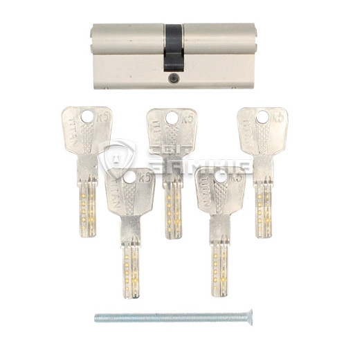 Циліндр TITAN K5 90 (30*60) нікель сатин - Фото №3