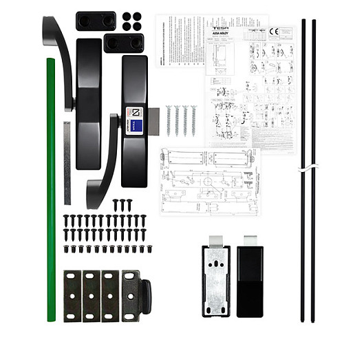 Антипаніка накладна TESA 1950 908 для евакуаційного виходу black green чорно-зелений - Фото №7