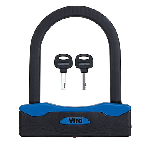 Замок для велосипеда VIRO Moto Sezione Black 127мм 2 ключа - Фото №5