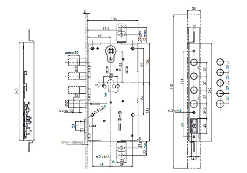 Электромоторный замок ISEO X1R SMART (BS63*85мм) - Фото №8