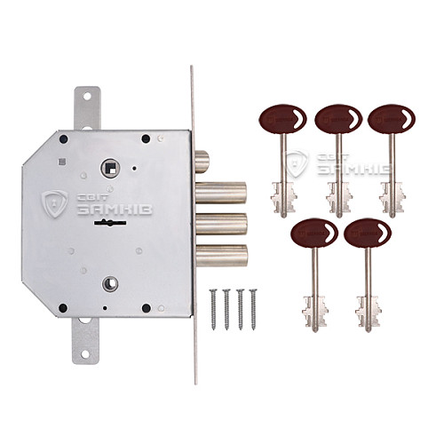 Механізм замка SHERLOCK 06.43 правий (BS66,5*42мм) 5 ключів - Фото №4