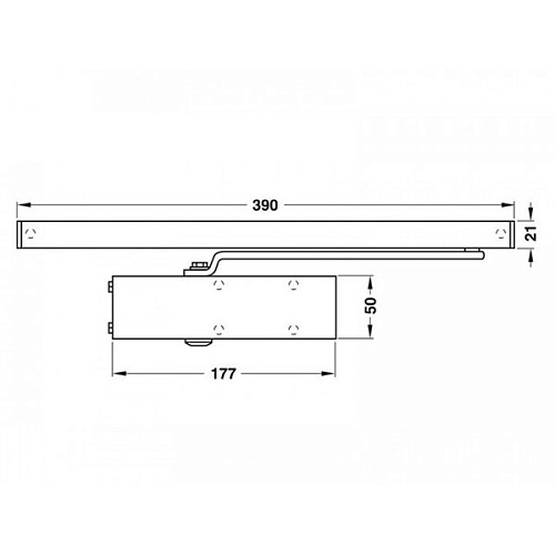 Дотягувач GEZE TS 1500 SLD до 40кг Чорний - Фото №2