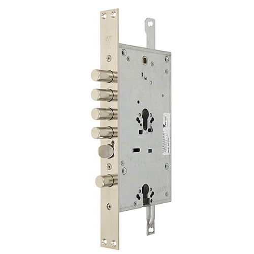 Механізм замка MUL-T-LOCK CEM30328 Двосистемний (BS65*85мм) хром полірований  без зв.планки - Фото №4