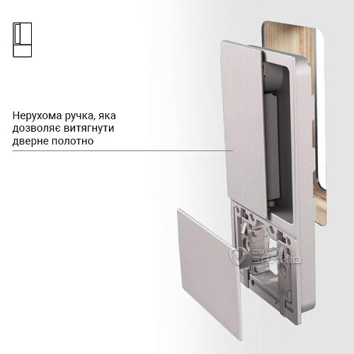 Ручки для розсувної системи AGB Wave B300000193 чорний матовий - Фото №5