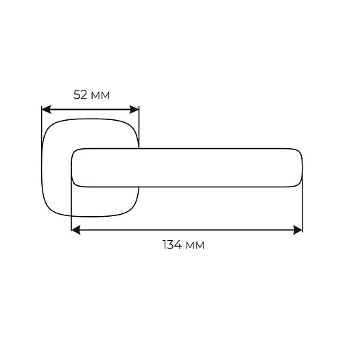 Ручки на розеті COMIT Novelty А тонка розета графіт - Фото №2