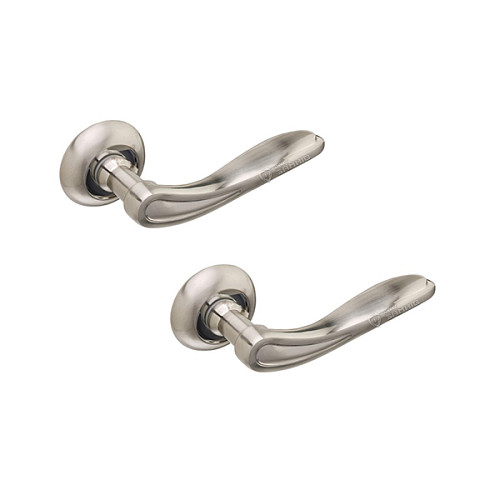 Ручки на розеті GAVROCHE Prometium AL-A5 SN/CP нікель/хром - Фото №3