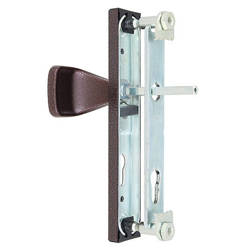 Ручки на планке ROSTEX 802 R 85мм (38-55мм) фиксированная-нажимная коричневый - Фото №4