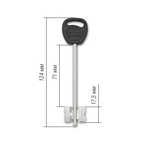 Замок накладний ГАРДІАН 20.07 (BS64мм) 5 ключів лівий (н) - Фото №6